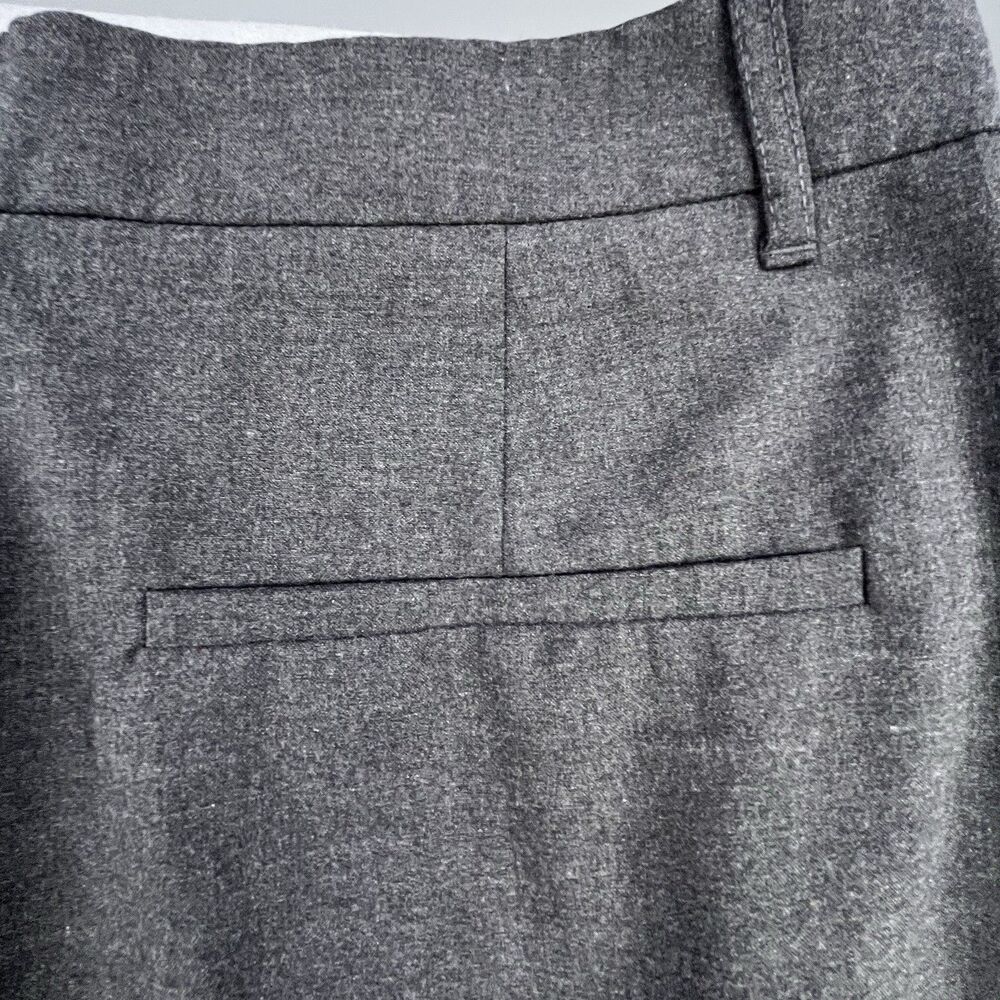 Zara Pants Women's Size Large Gray Wide Leg Pleated High Rise Trouser Dress - Picture 8 of 14